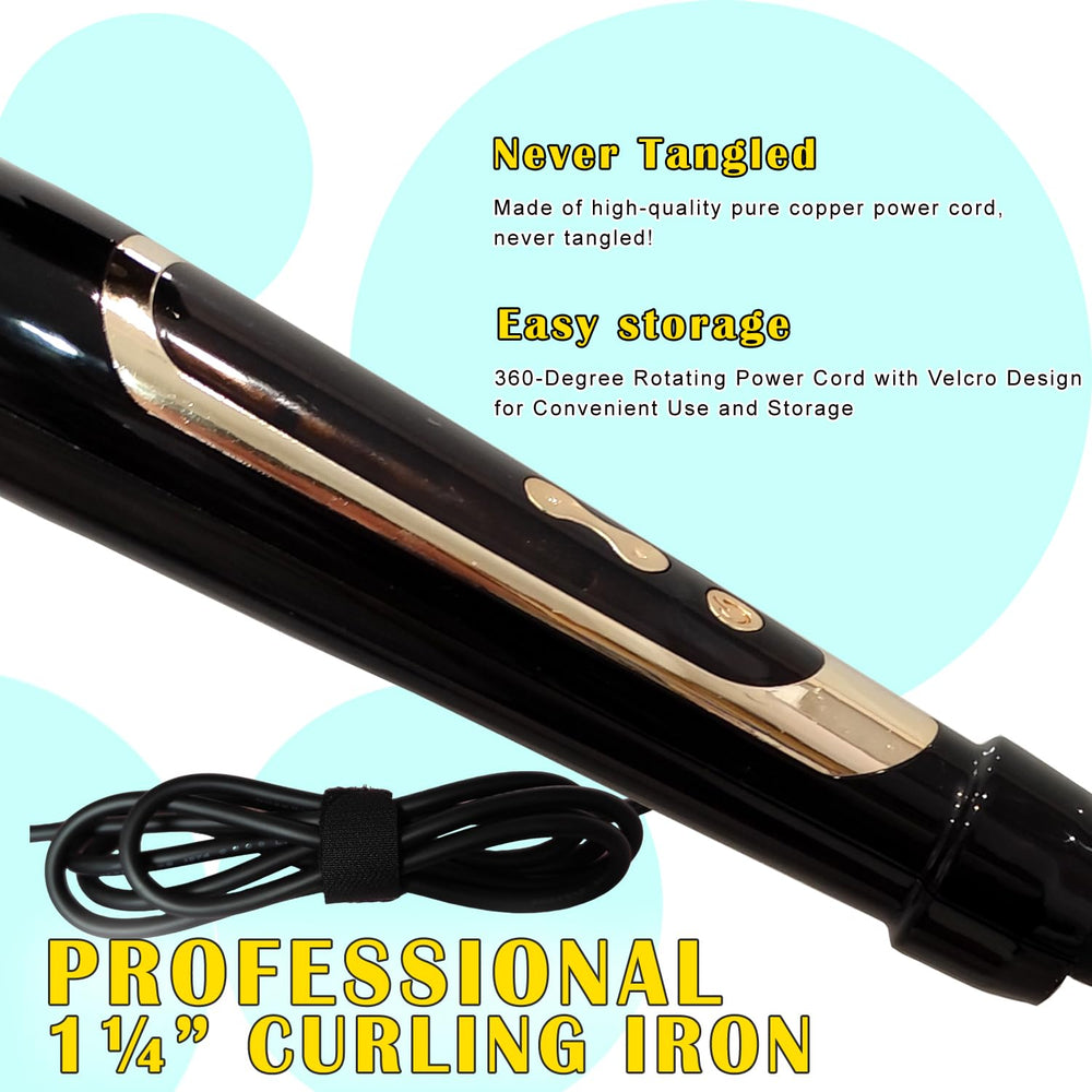 abp clamp design curling iron for secure curling to ends