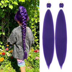 Abrastin purple braiding hair 20-inch pack image highlights cosplay-ready color for looks