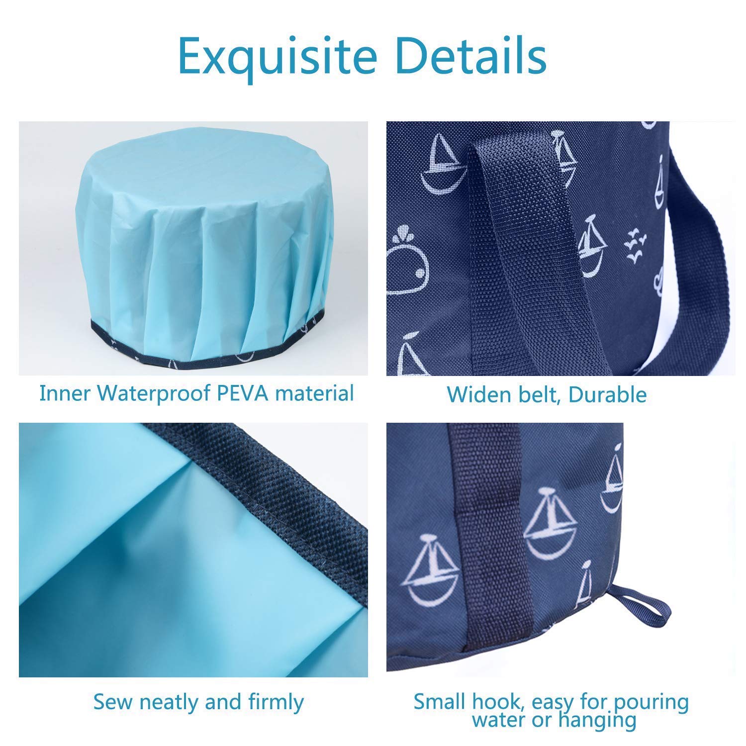 ABSOK versatile foot spa for home, outdoors, and trips.