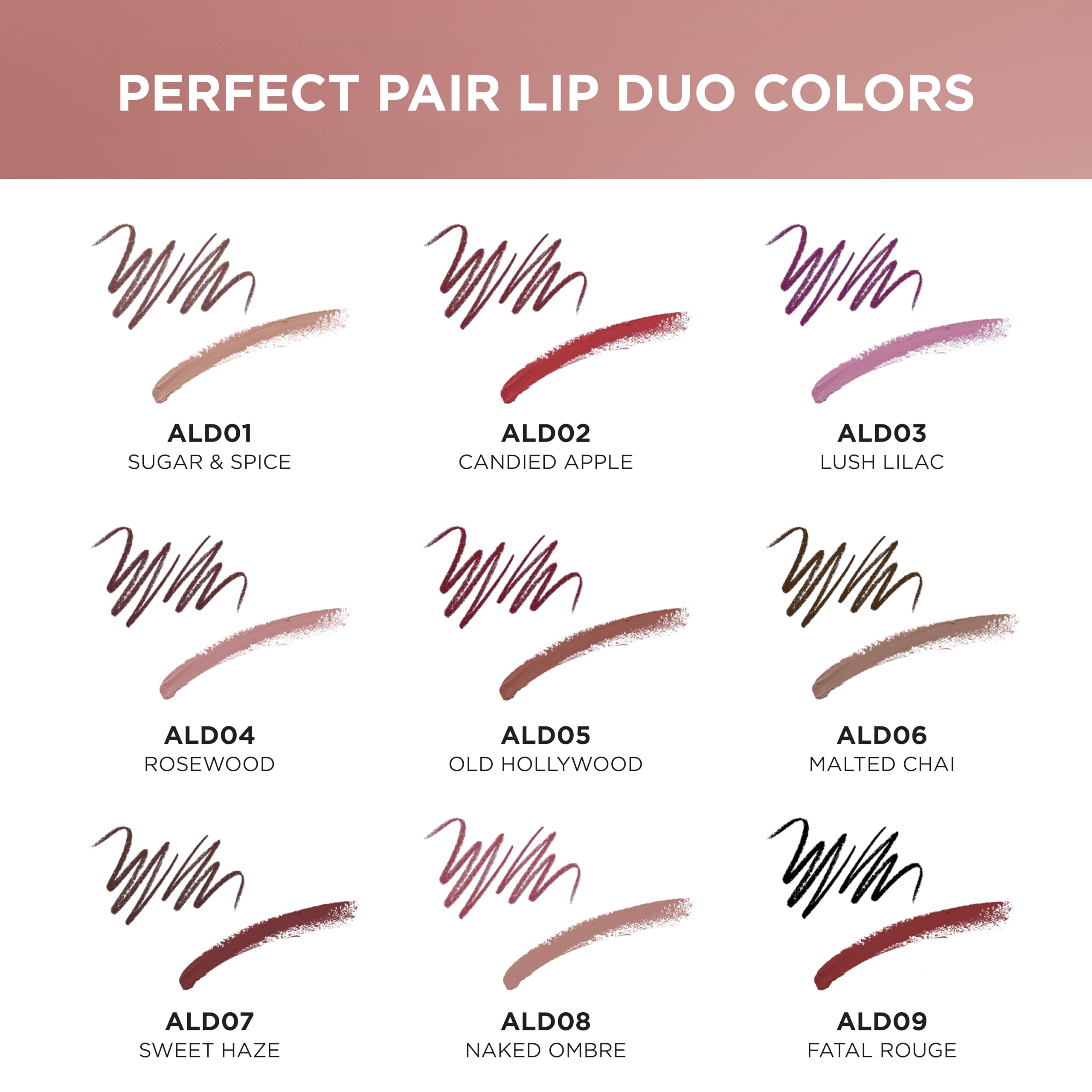 Absolute New York ALD04 ombre lip look showing seamless gradient.