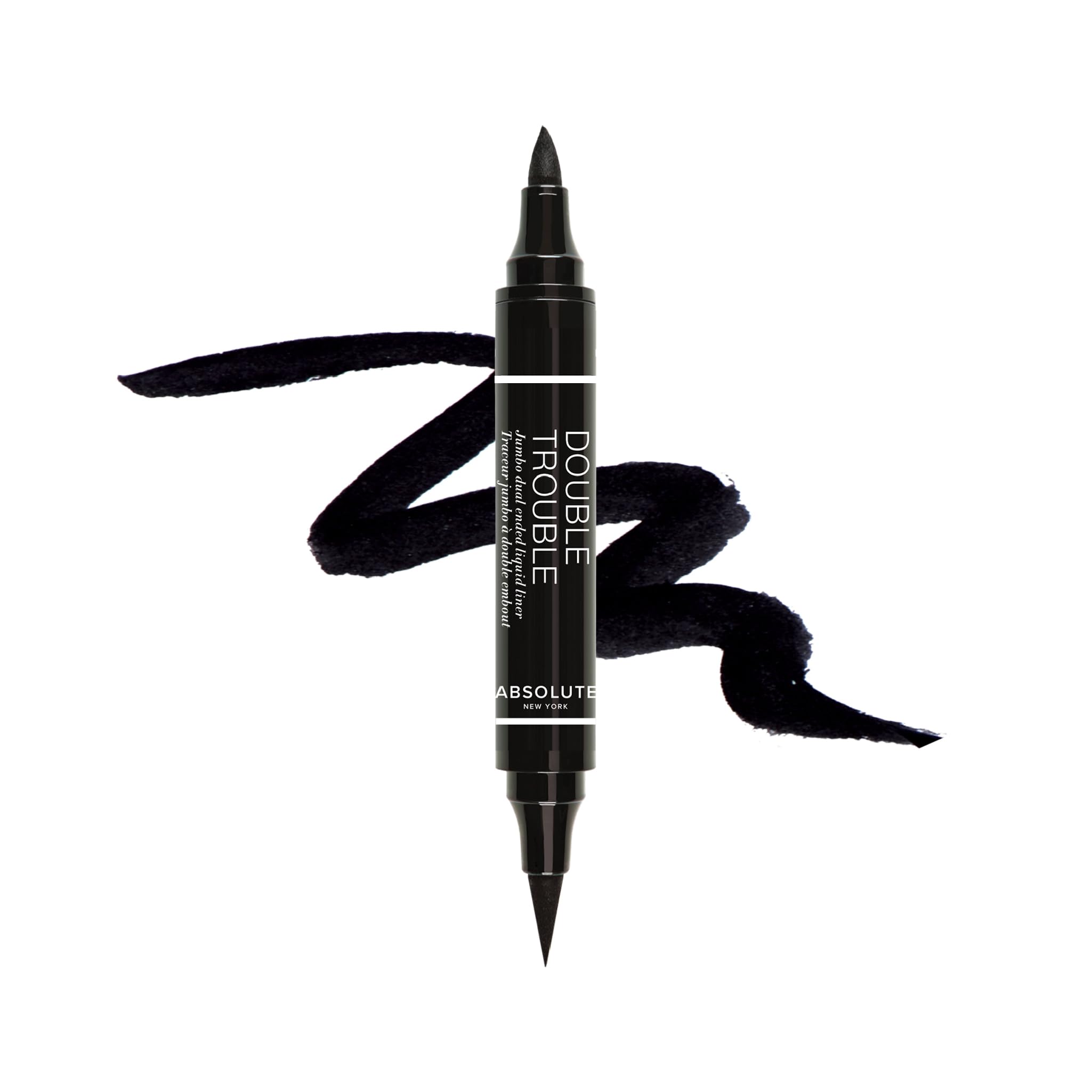 Absolute New York Double Trouble Liner con punta ultrafina para precisión extrema