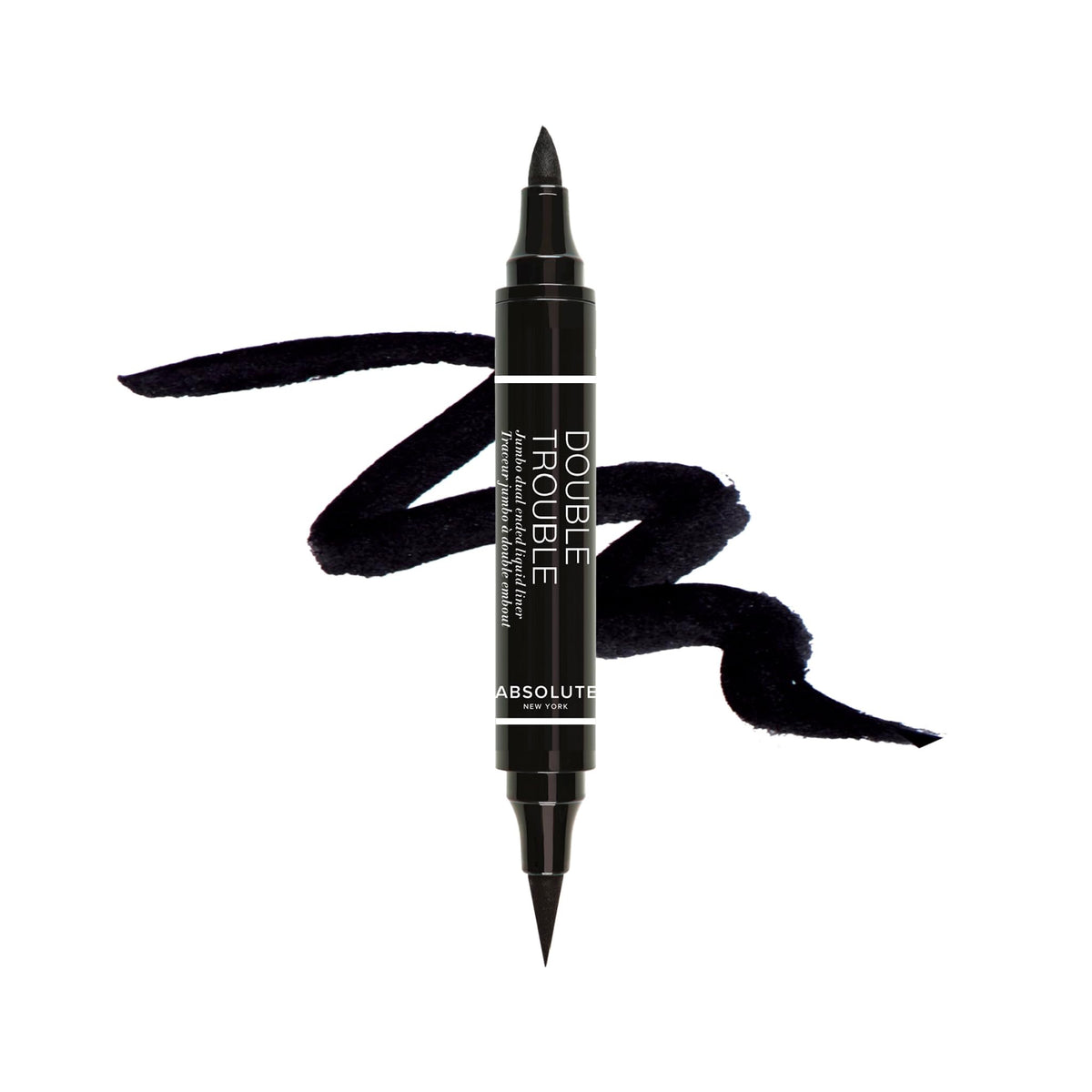 Absolute New York Double Trouble Liner con punta ultrafina para precisión extrema
