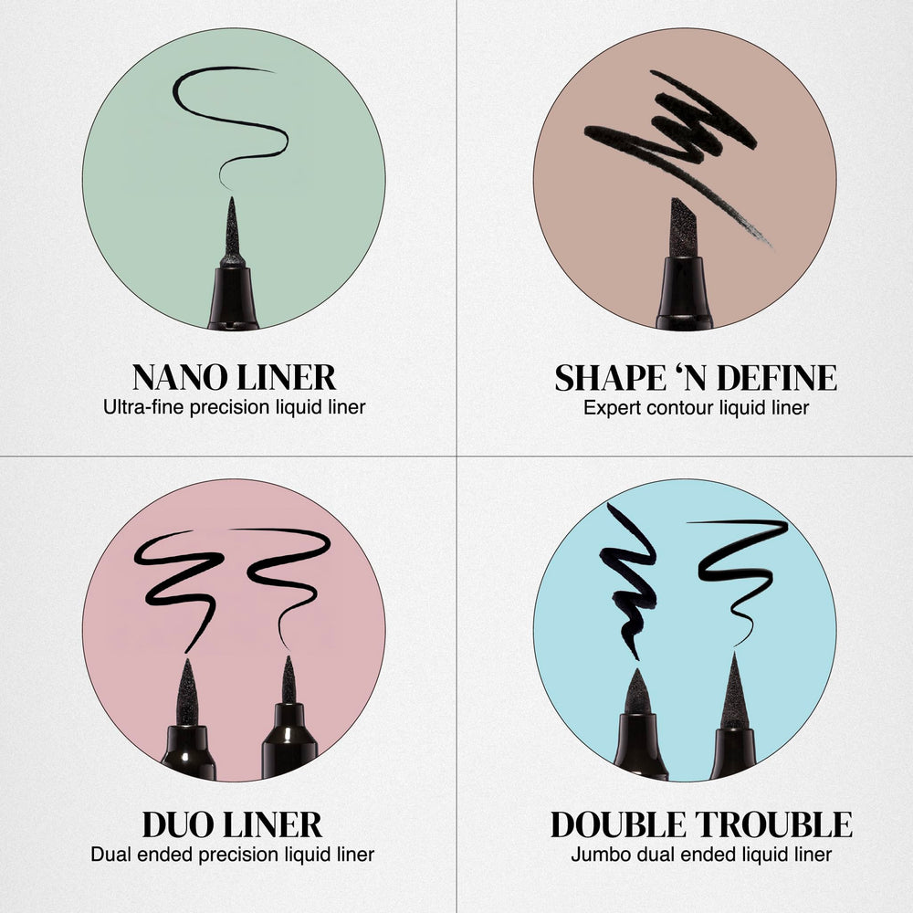 Absolute New York Double Trouble Liner con dos extremos para versatilidad diaria