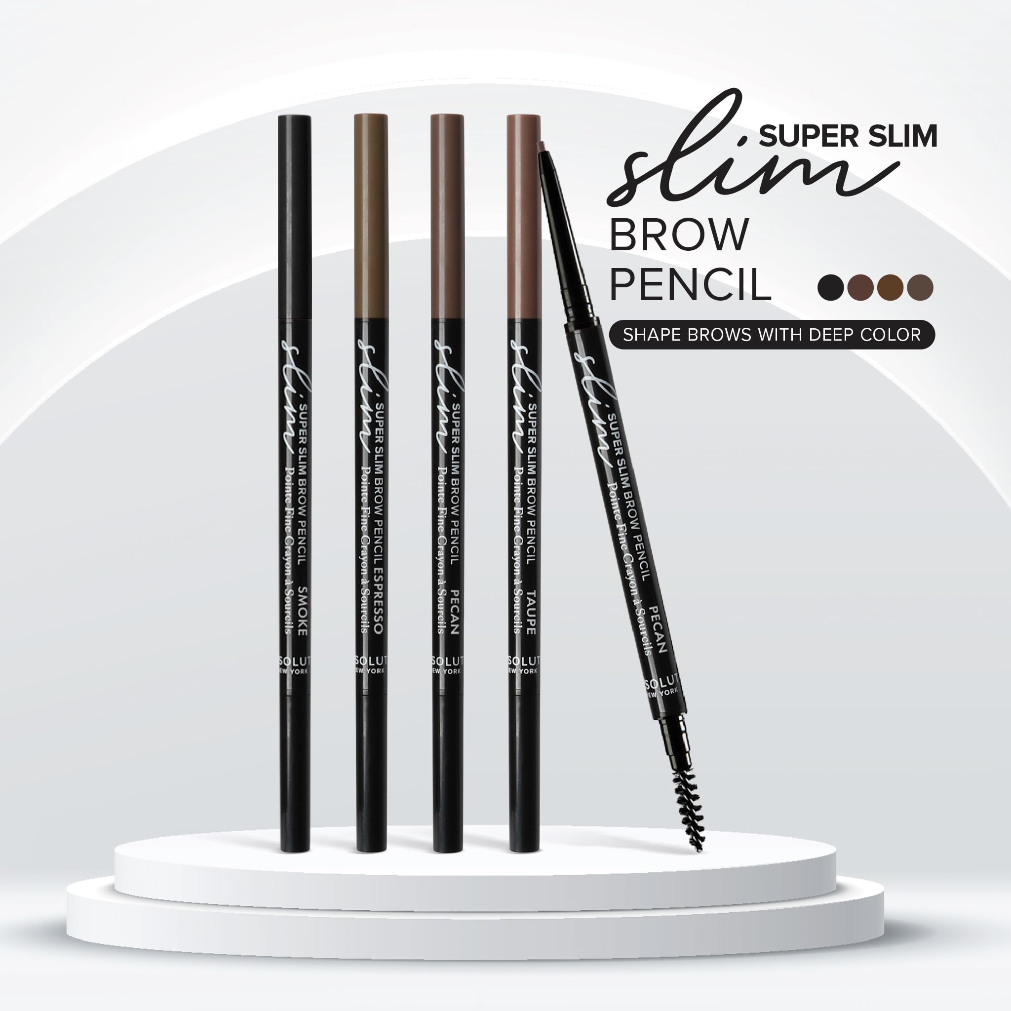 Absolute New York Super Slim Brow Pencil applying natural-looking brows with control.