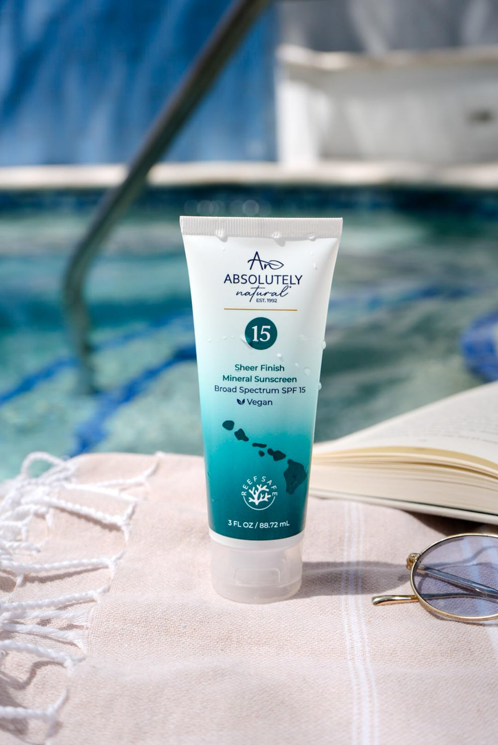 Absolutely Natural Hydrating formula closeup showcases creamy texture and smooth finish.