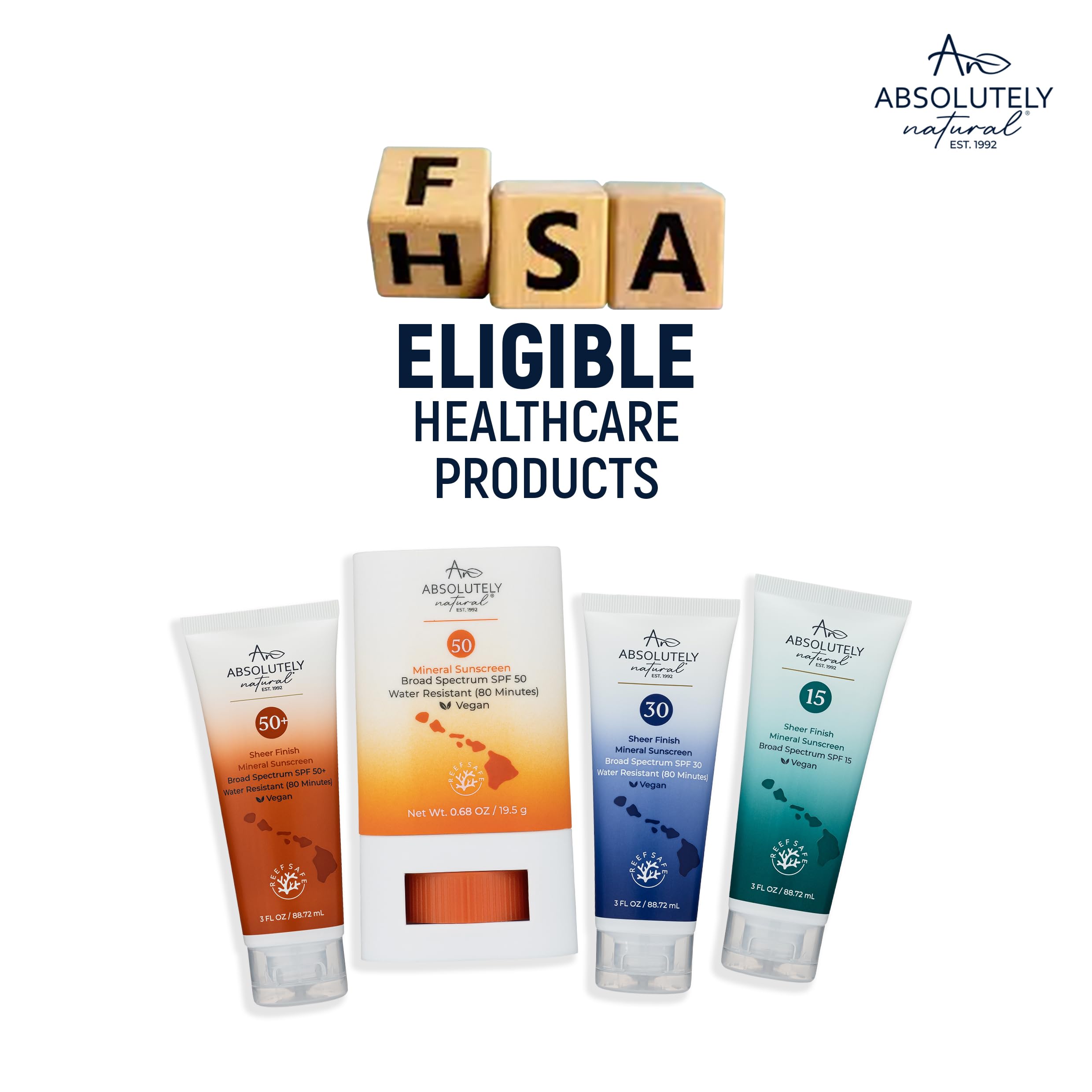 Absolutely Natural Made in USA seal confirms domestic production standards.