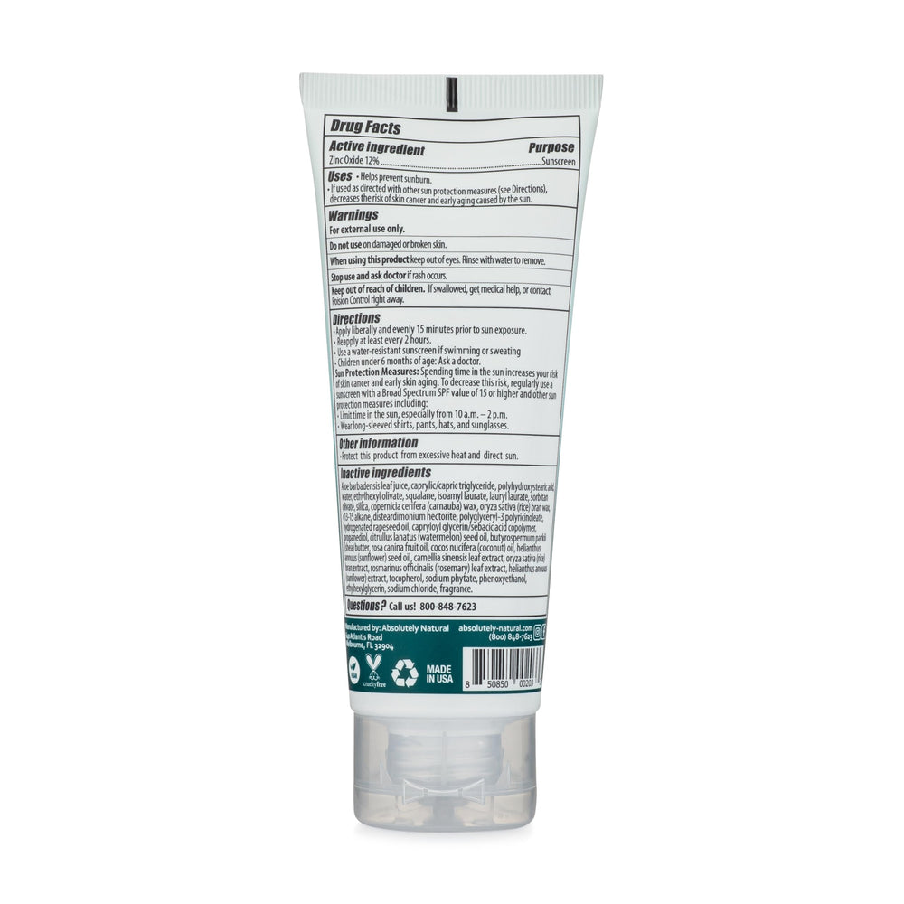 Absolutely Natural Plant-based ingredients highlight natural care and sustainability.