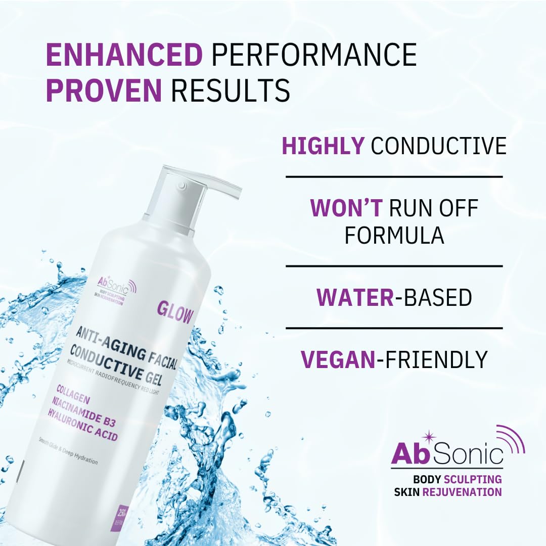 Absonic Glow: gel base agua, sin fragancia ni tinte.