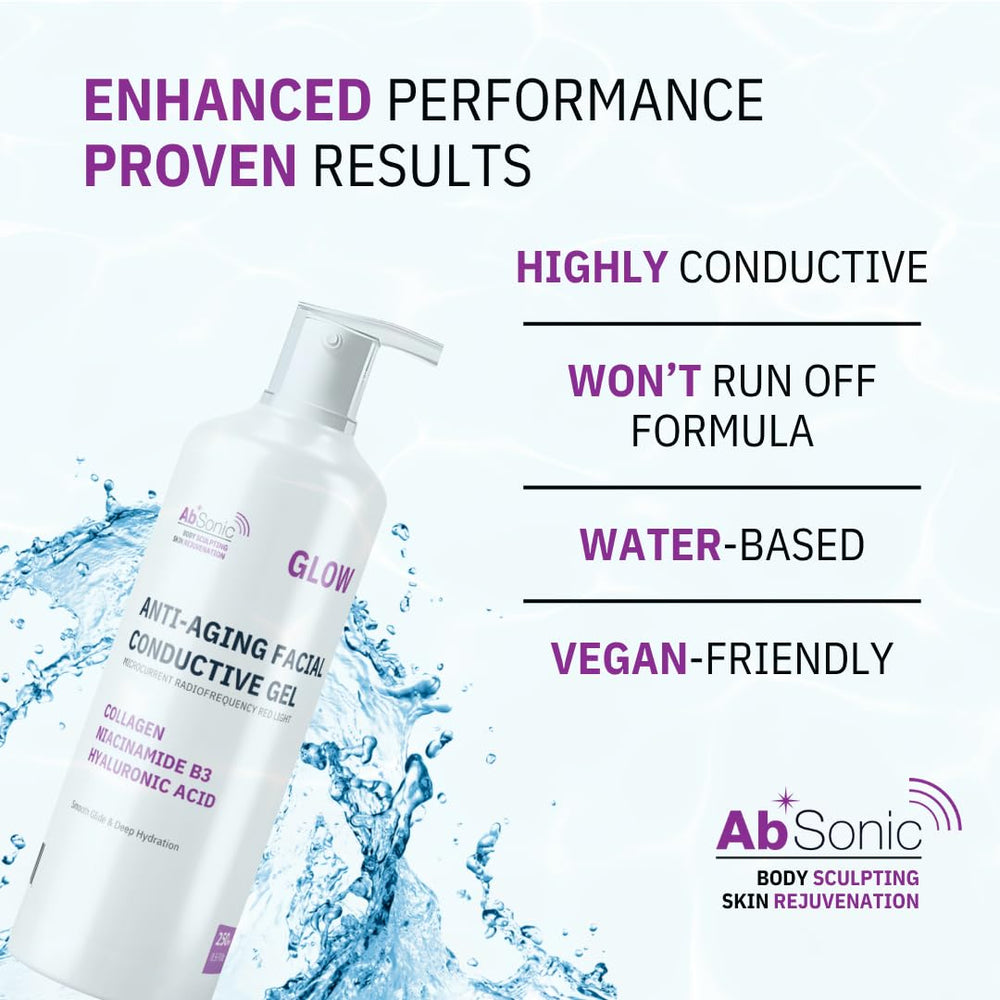 Absonic Glow: gel base agua, sin fragancia ni tinte.