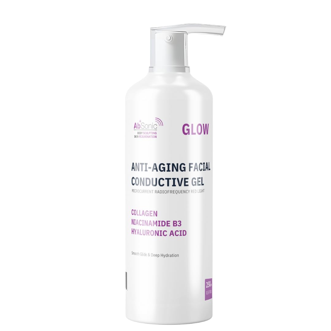 Absonic Glow: botella de 250 ml lista para sesiones de microcorriente.