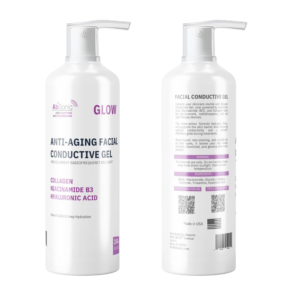 Absonic Glow: formato 250 ml con tapa práctica para higiene.