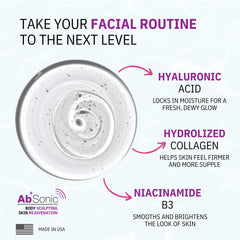 Absonic Glow: gel deslizante, aplicación cómoda y uniforme.