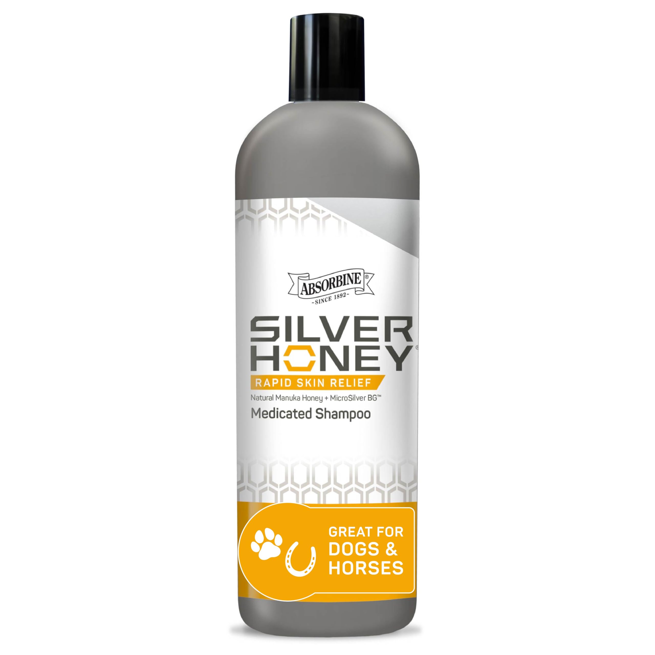 Absorbine Silver Honey Champú Botella: cuidado suave para la piel y limpieza efectiva.
