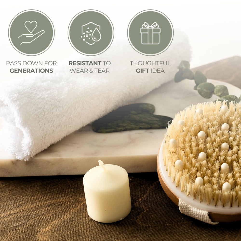 Abundantly Made in-use shot of the kit for at-home spa routine