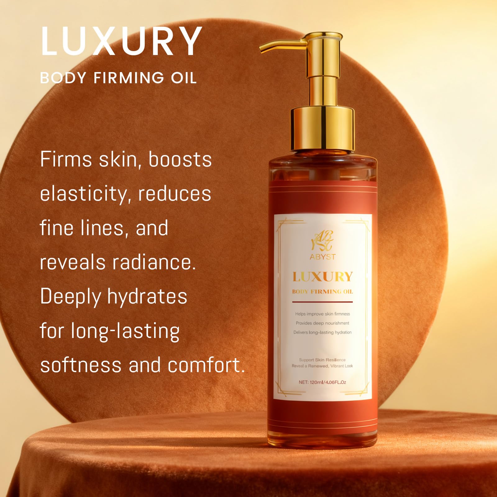 Product in hand conveys a premium skincare experience with ABYST.