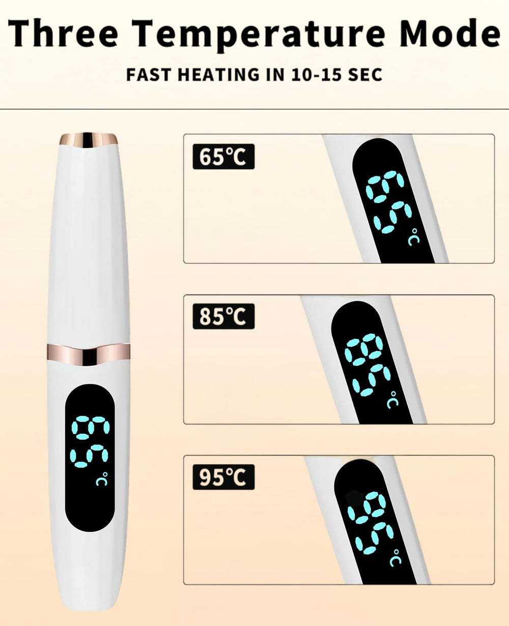 Acavado curler heats in 10 seconds for fast curling routine.