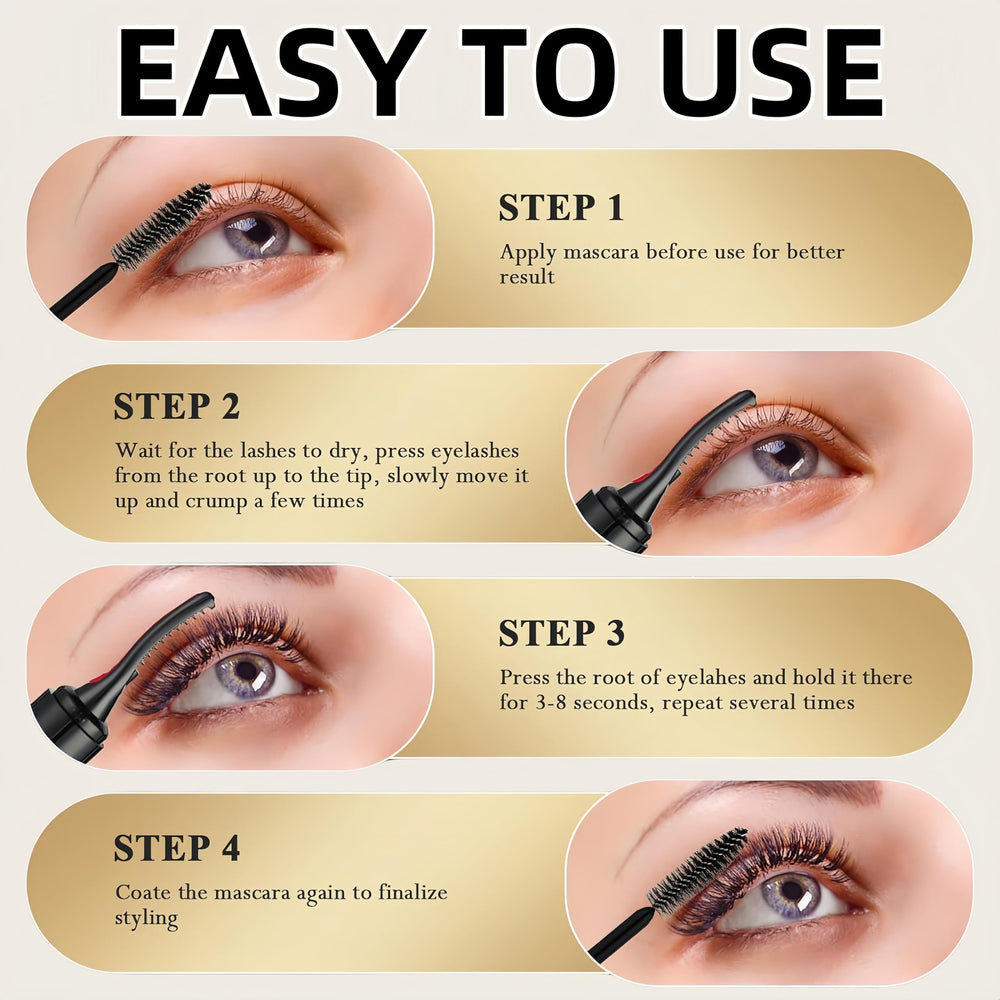Acavado eyelash curler USB charging for convenient power on the go.