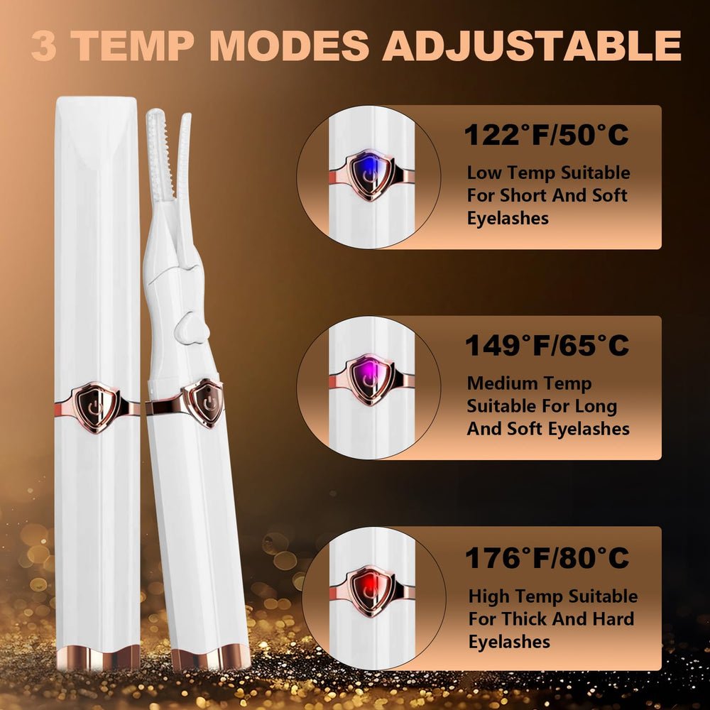 Acavado three-temperature modes for customizable lash styling.
