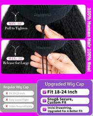 Acbhoa kinky-straight texture wig delivers versatile styling with natural movement.