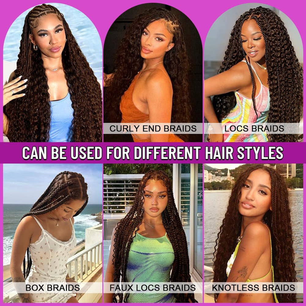 Acbhoa no-weft bundles, easy braiding for a clean, natural look.