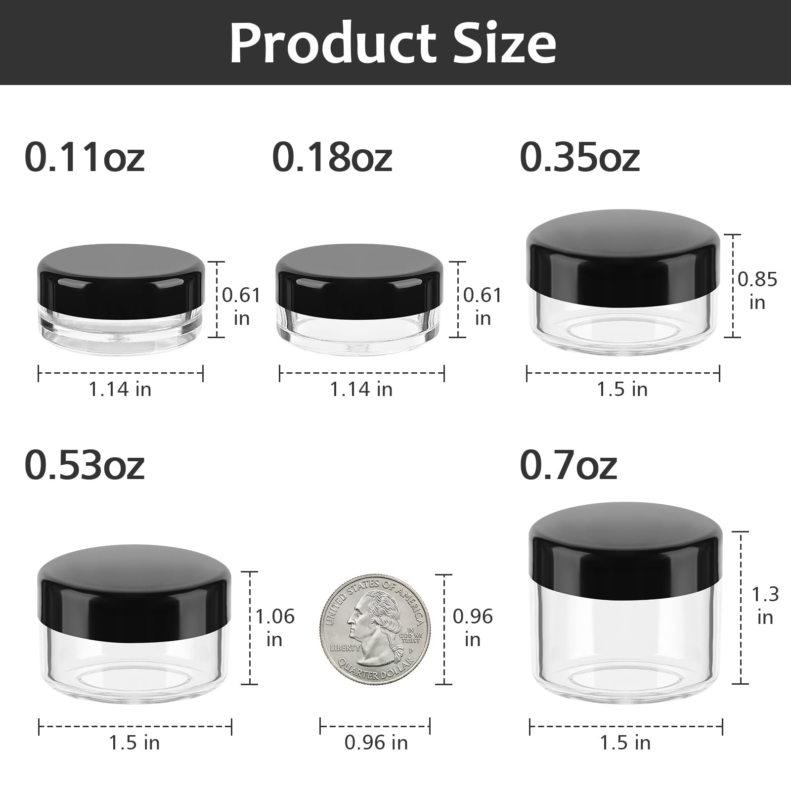 Accmor mini spatulas included for precise transfer of products.