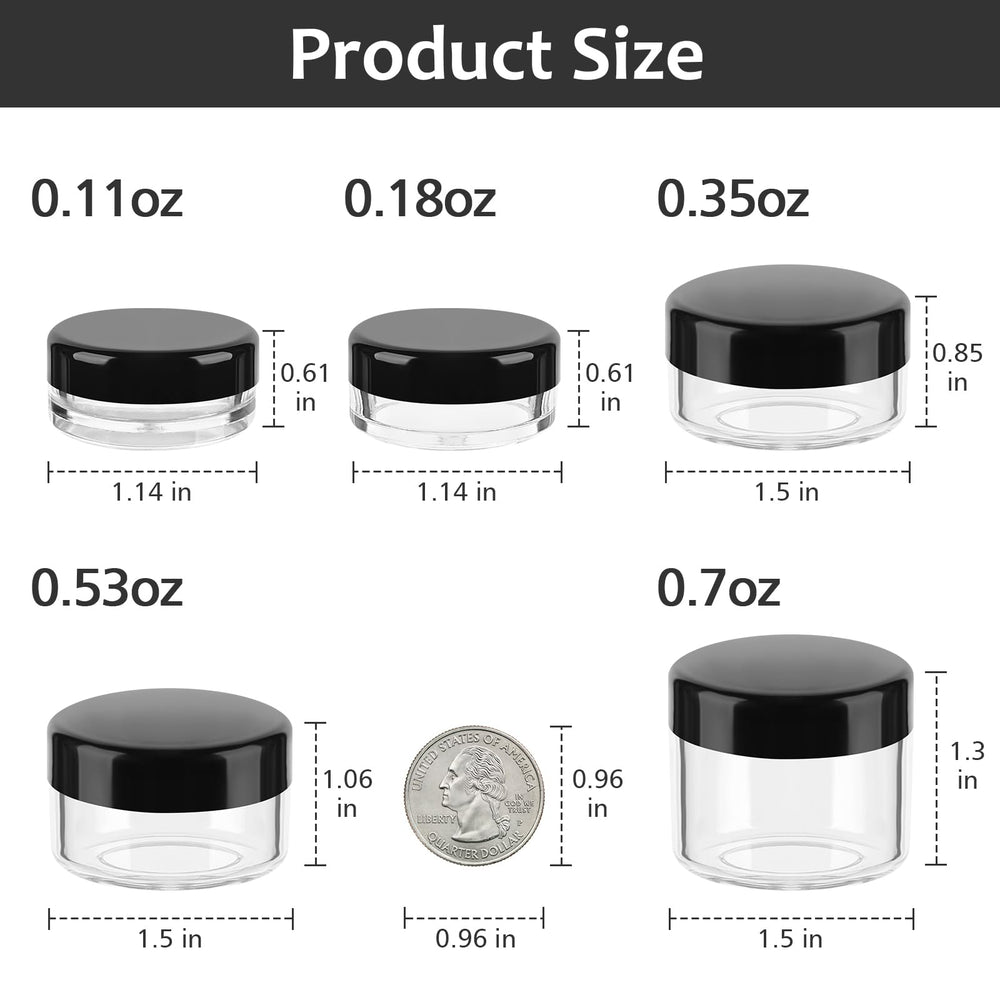 Accmor mini spatulas included for precise transfer of products.