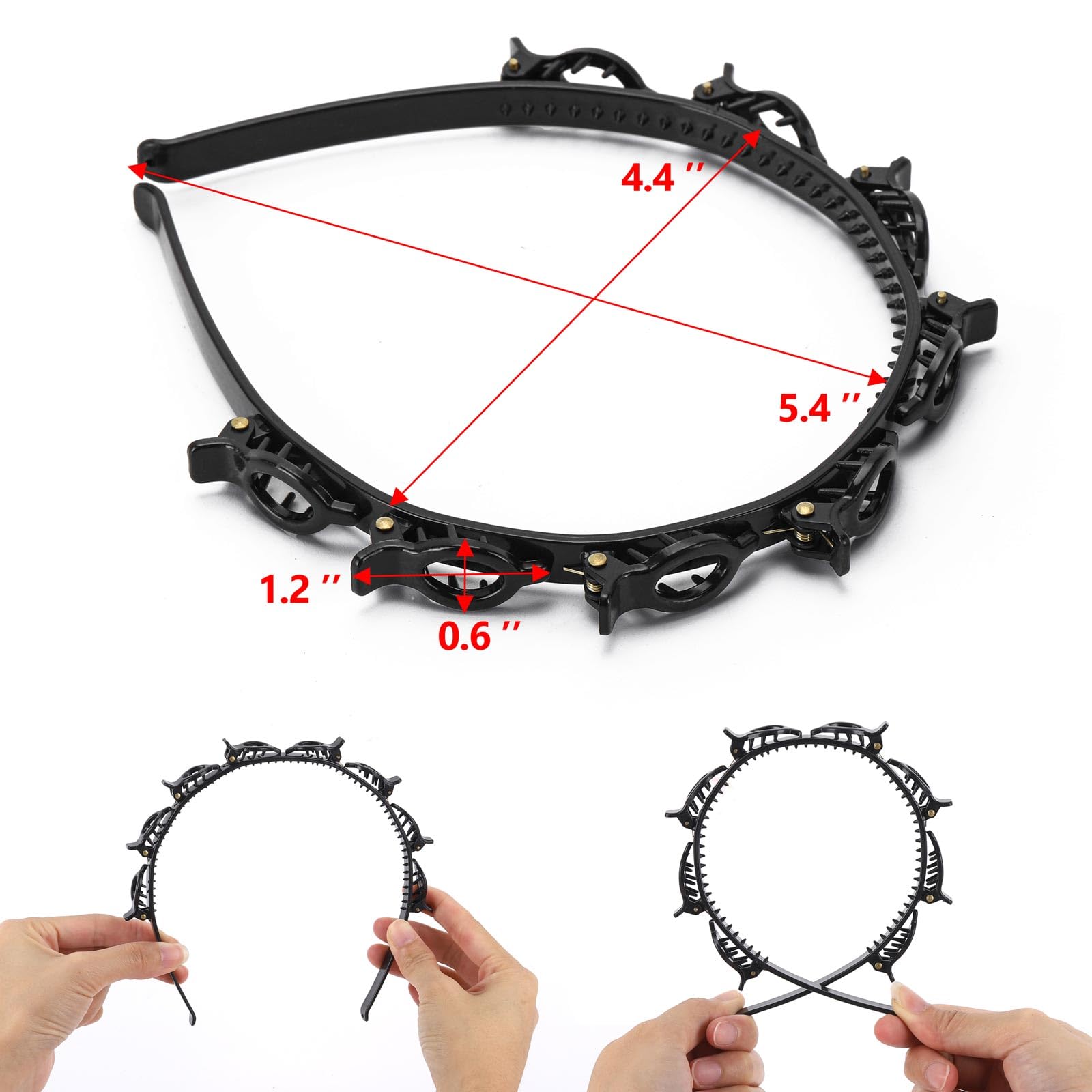 acDesign headband close-up shows smooth resin material