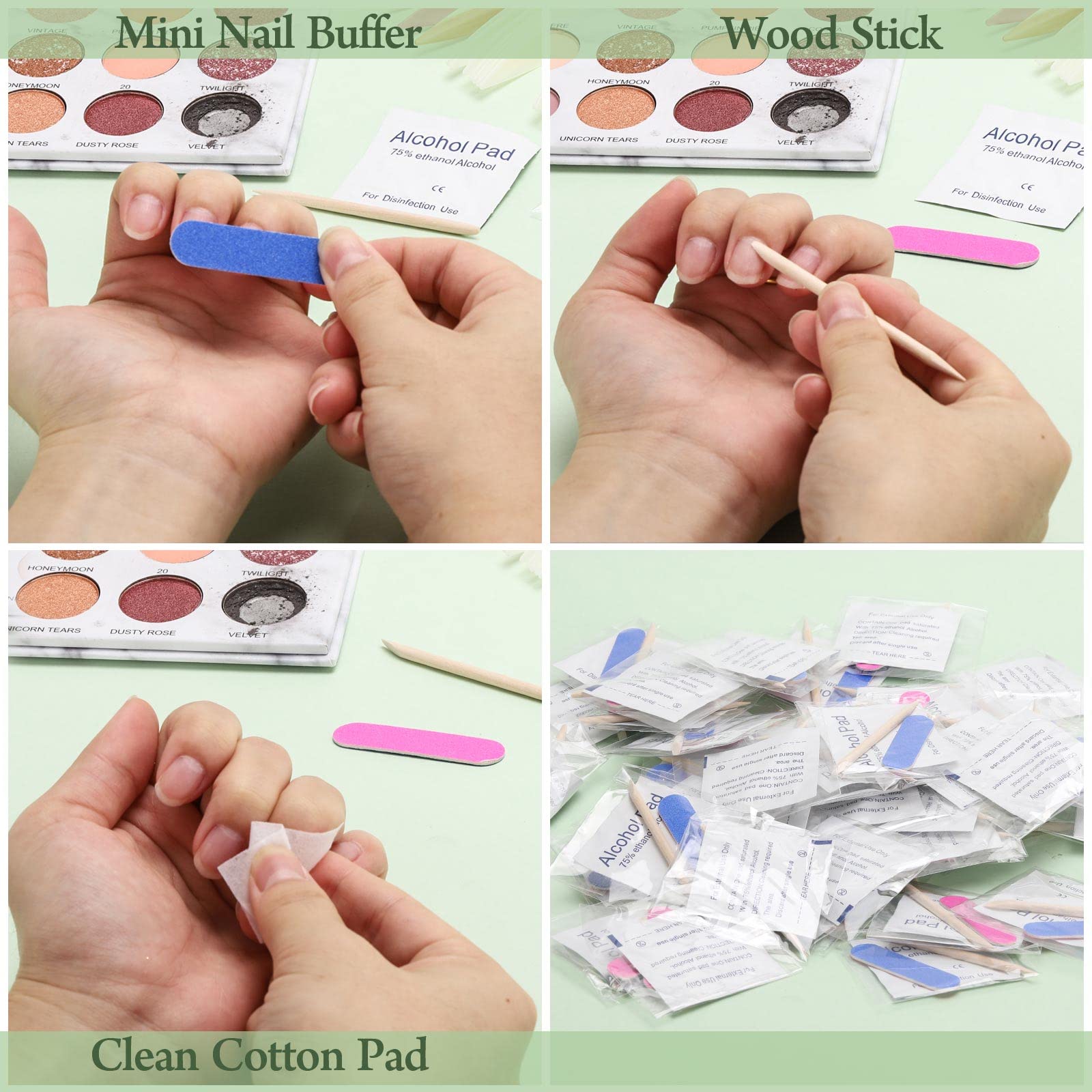 acDesign wood cuticle stick: precise prep for clean nail edges.