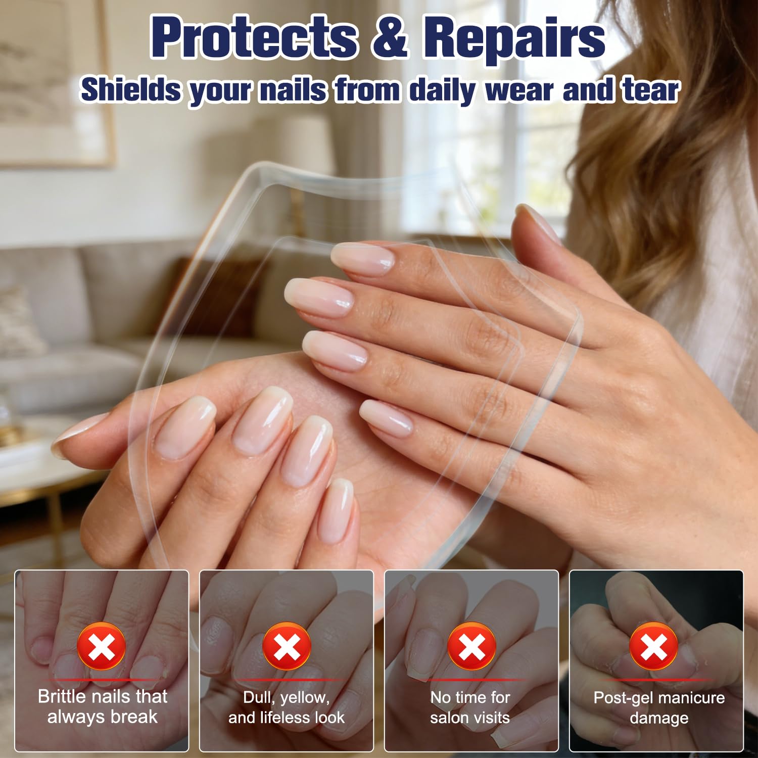 Aplicación rápida del aceite de uñas con absorción sin grasa.