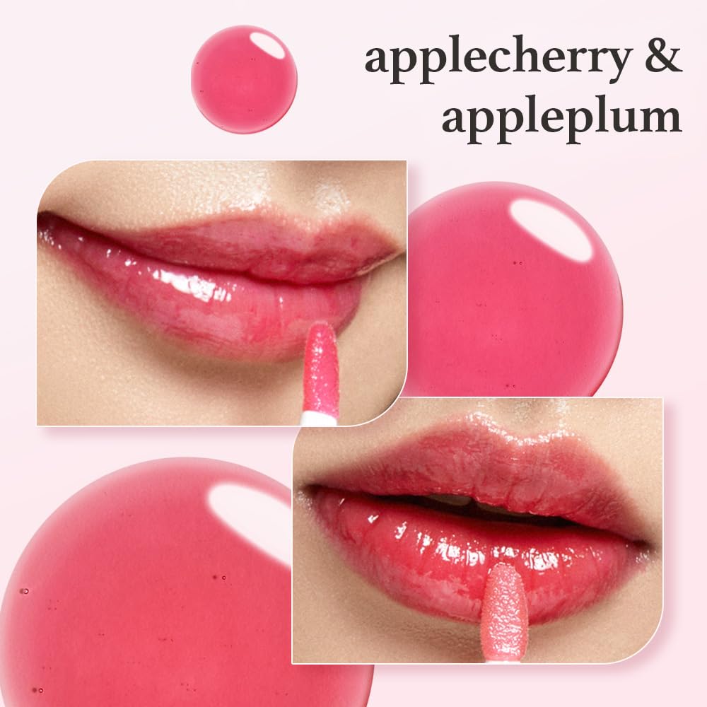 NOONI Aceite labial Appleseed set aplicación, tono sutil para un look natural