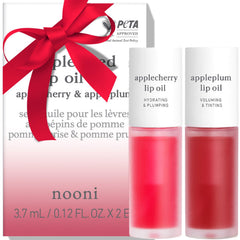 NOONI Aceite labial Appleseed set envase, hidratación duradera para labios secos