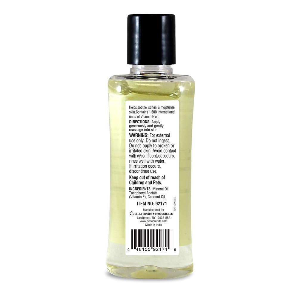 Aceite de vitamina E, textura cremosa para aplicar.