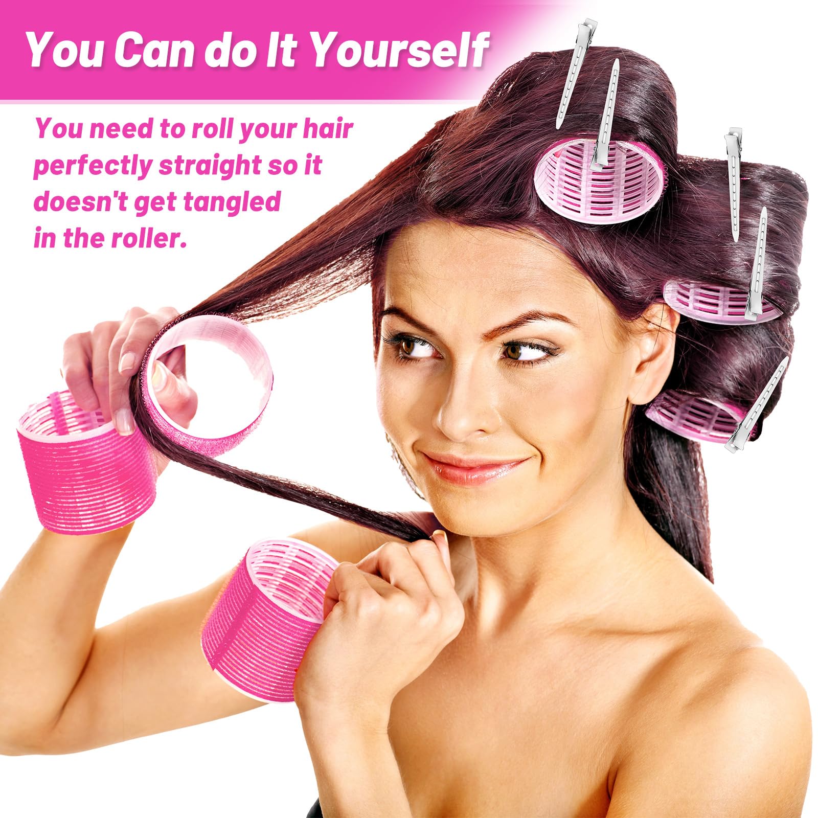 Acejoz 60mm inner-diameter roller suggests big salon-like curls.