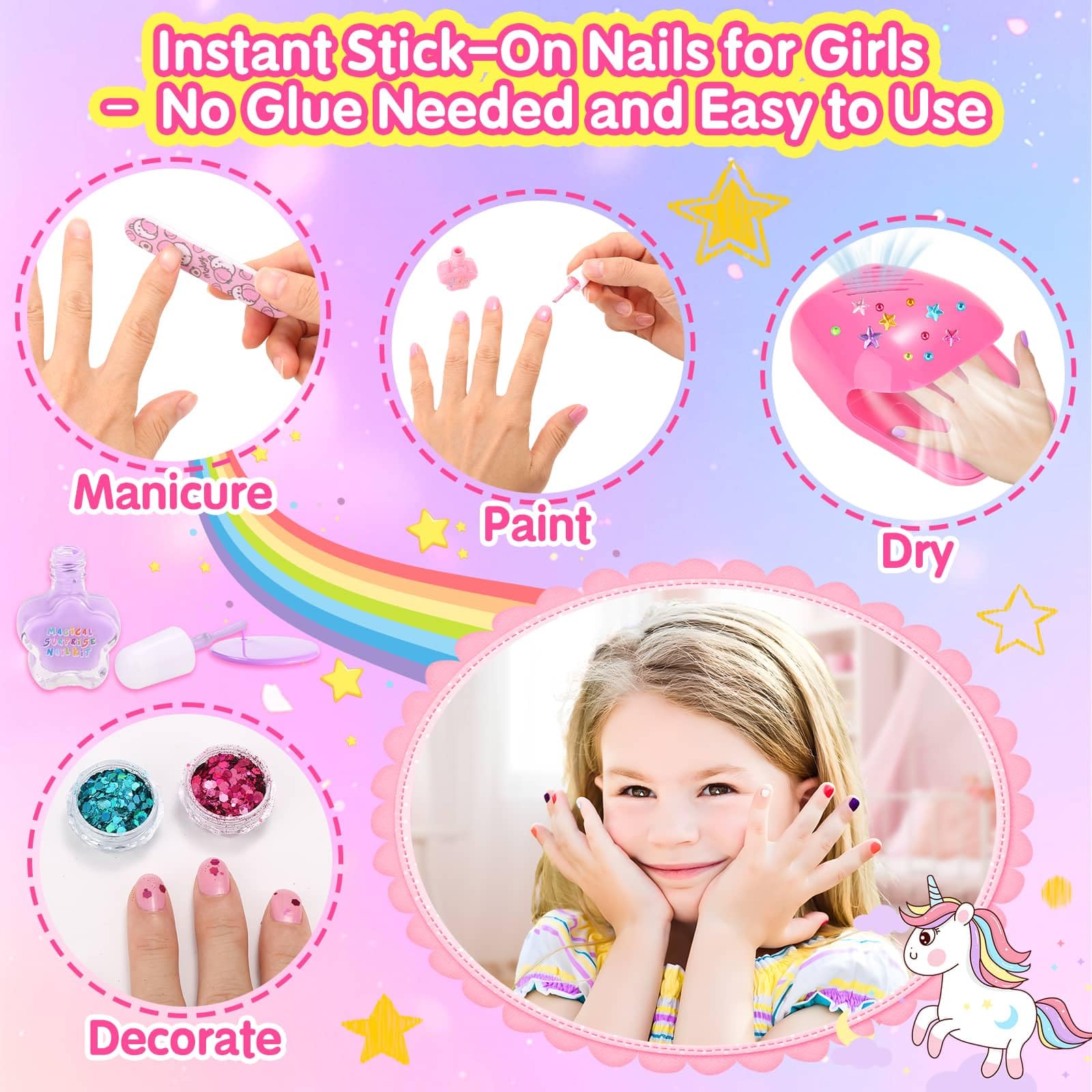 Acejoz limas de uñas para niñas con acabado suave.