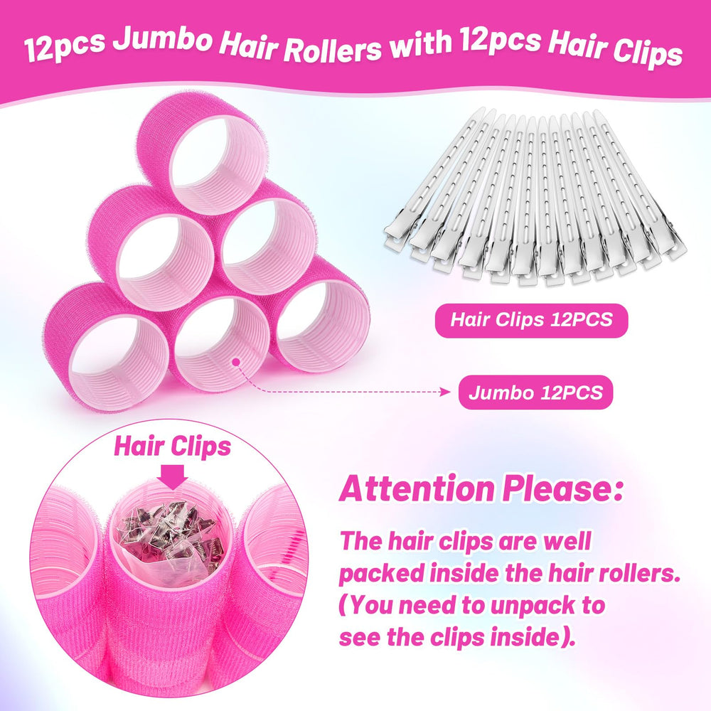 Acejoz long-hair styling with jumbo roller adds volume.