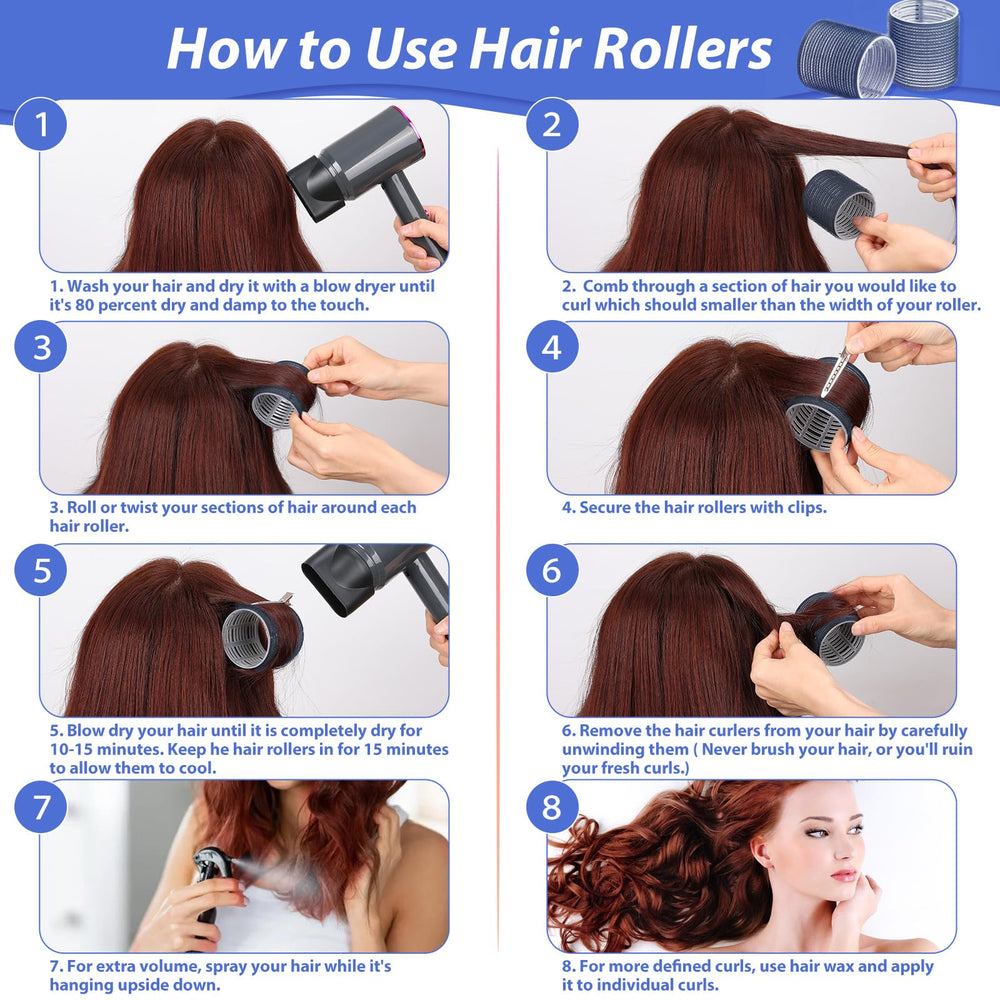 Navy blue Acejoz rollers highlight color and versatility