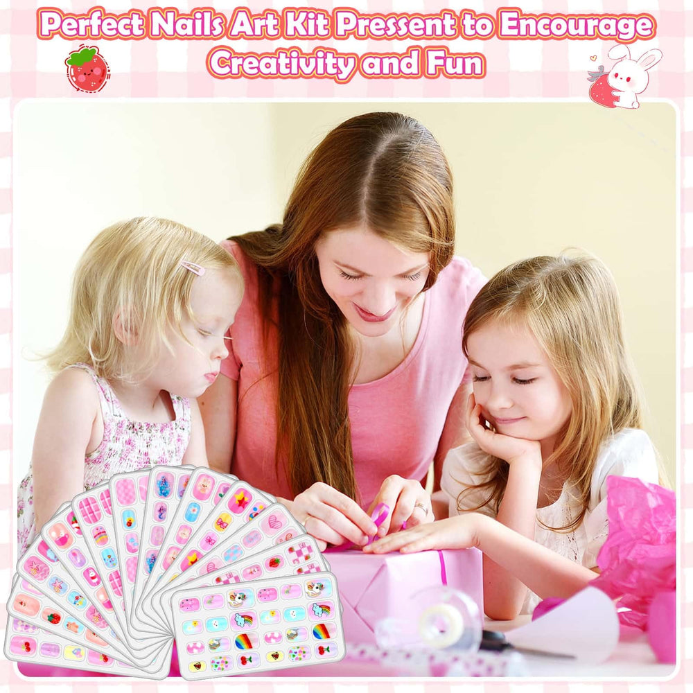 Acejoz Regalo ideal para niñas: uñas decorativas con patrones divertidos.