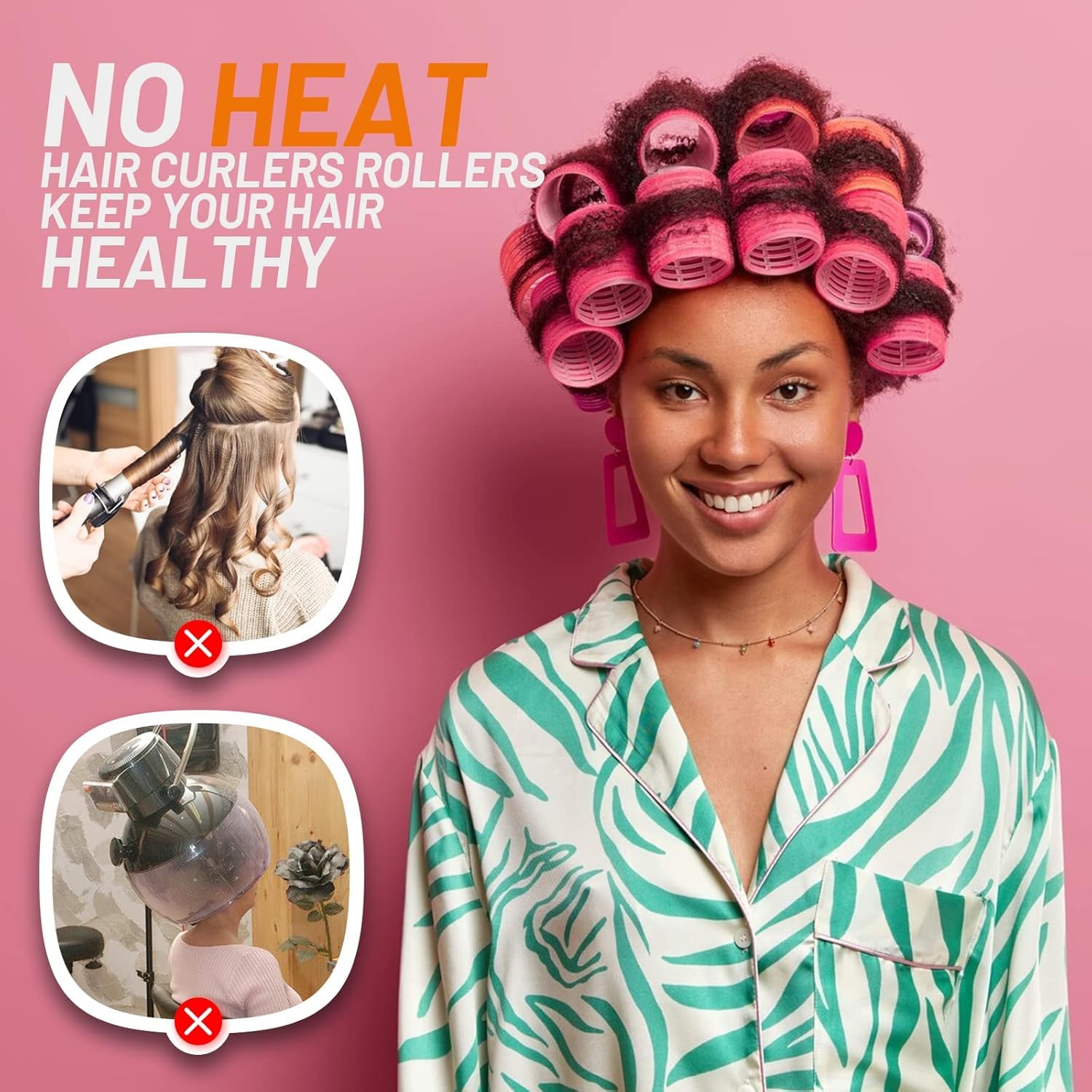 Acejoz step-by-step hair curling guide illustration.