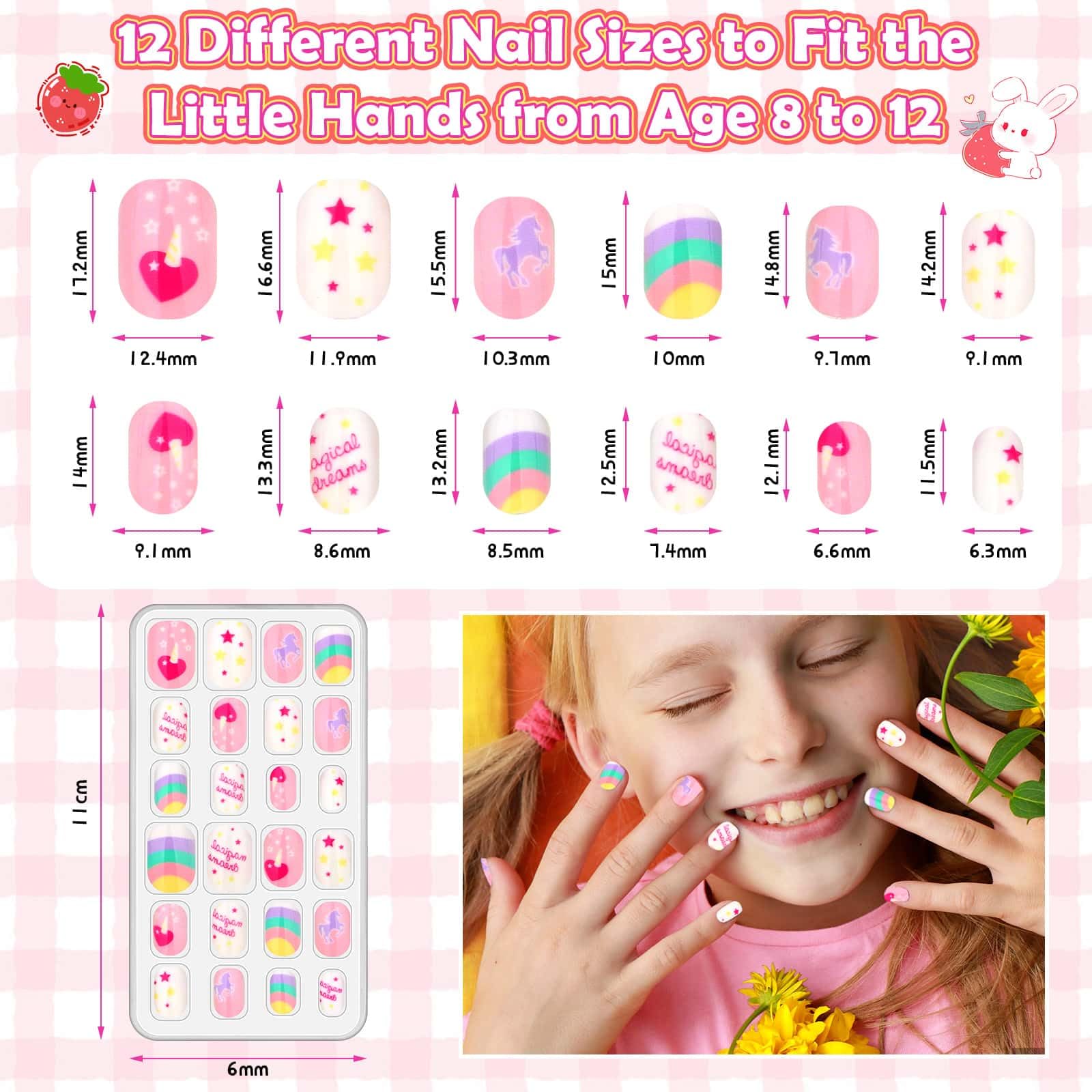 Acejoz tips diversos para niñas, tallas variadas para todas las edades.