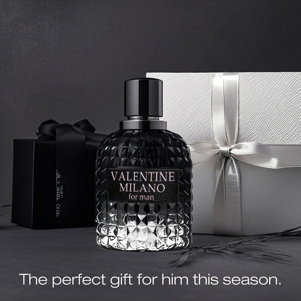 A CENTER Four-bottles-in-box display, premium fragrance collection.