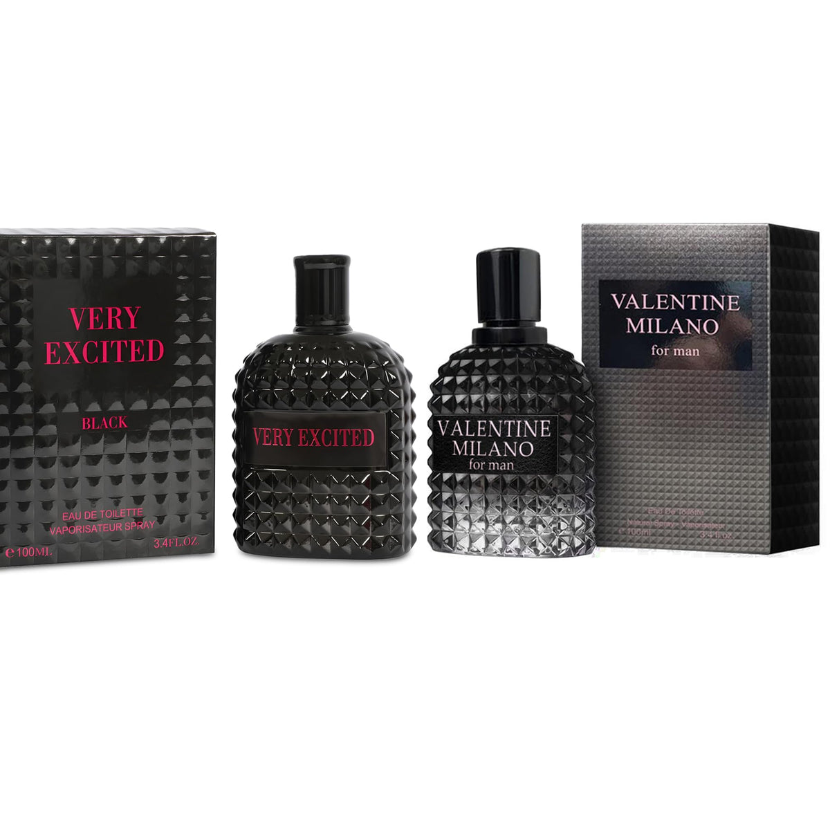 A CENTER Invincible Aqua bottle front view, ideal for bold evening allure.