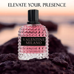 Close-up of the perfume bottle cap showing premium craftsmanship and brand identity.
