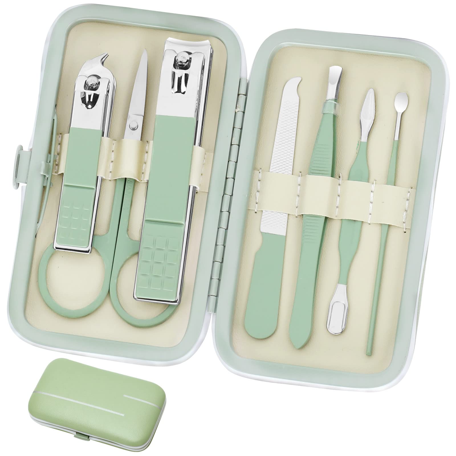 Aceoce manicure set with luxurious case for elegant storage and gifting.