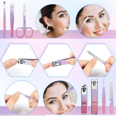 Aceoce nail clippers with non-slip handle for comfortable, precise trimming.