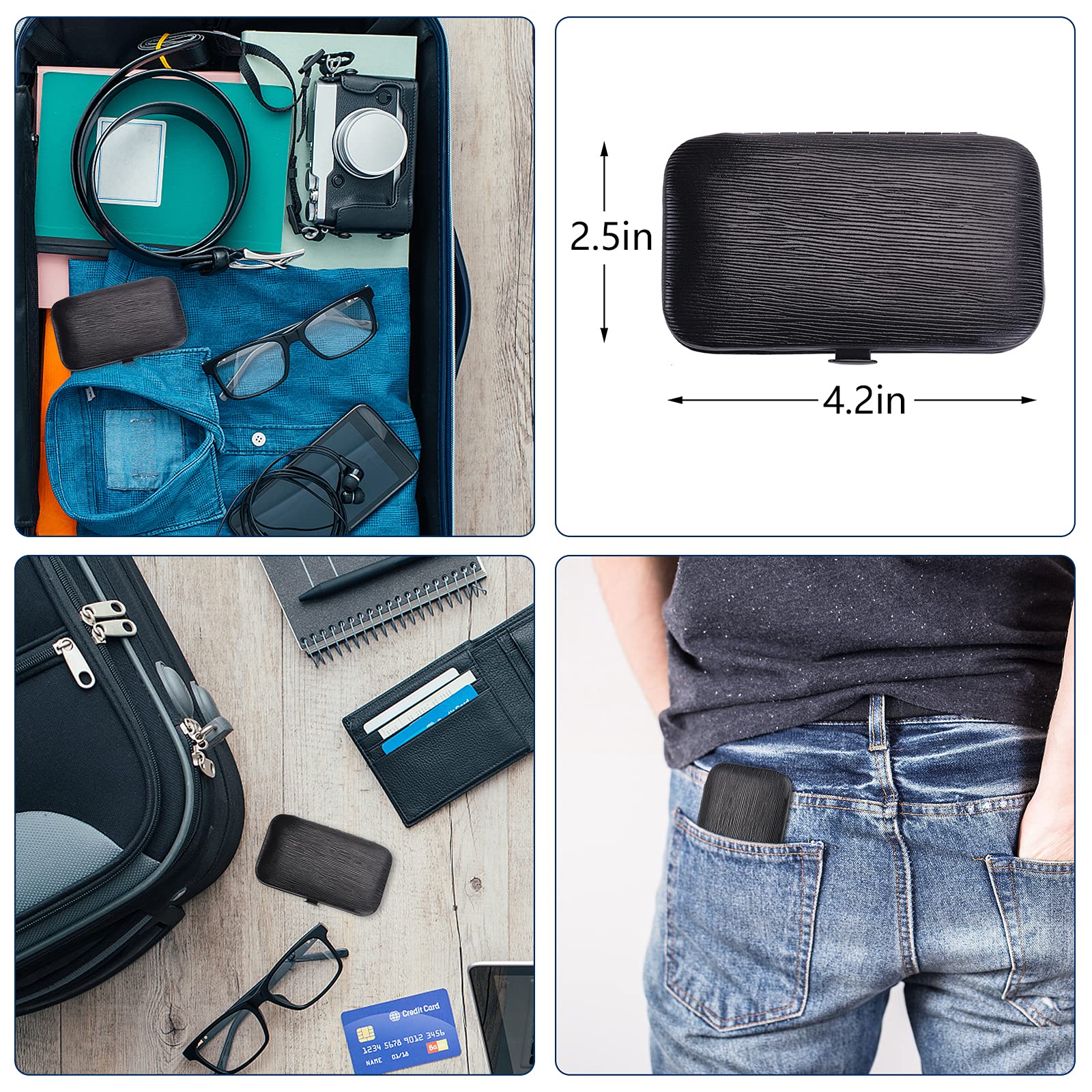 Aceoce travel case button-open design makes packing and access effortless.