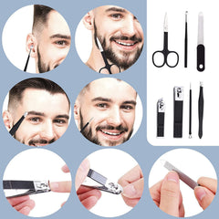 Aceoce nail clippers set metal detail emphasizes precision and durability.