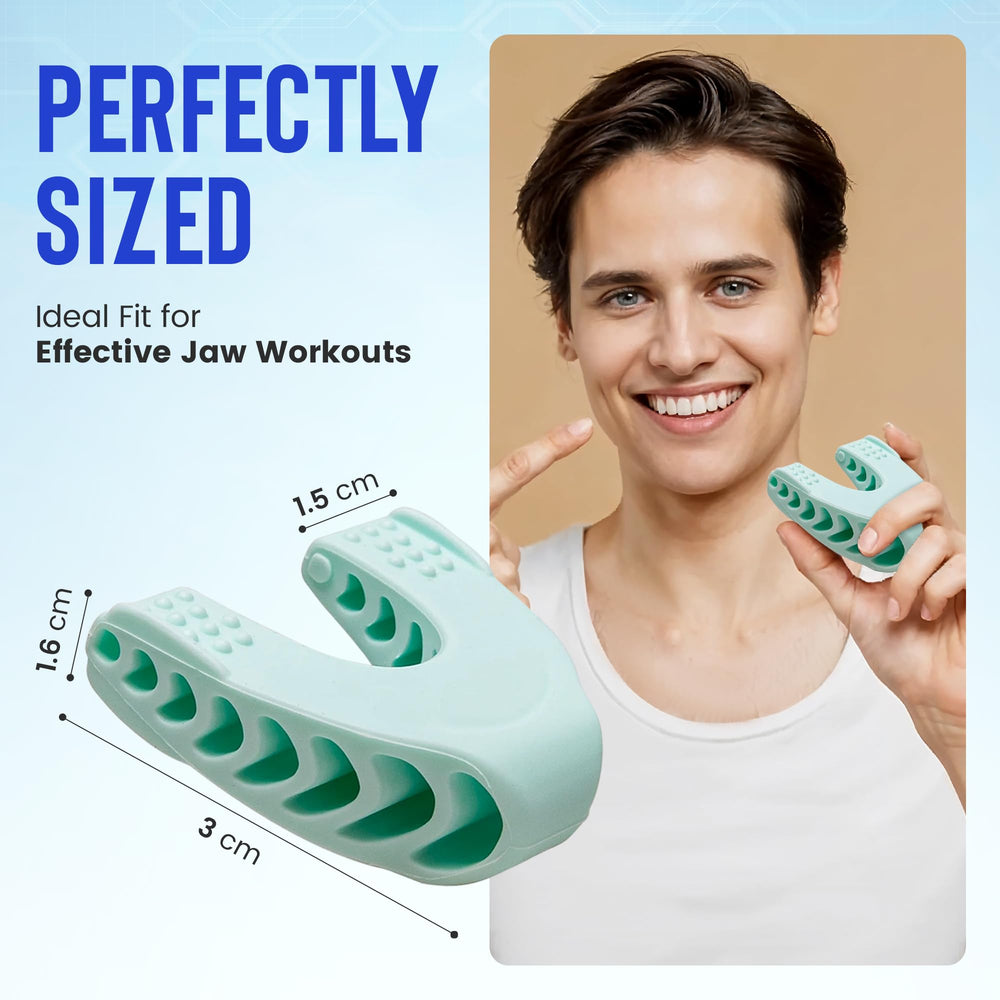 Definición de cuello con ejercitador facial Achilles Fitness.