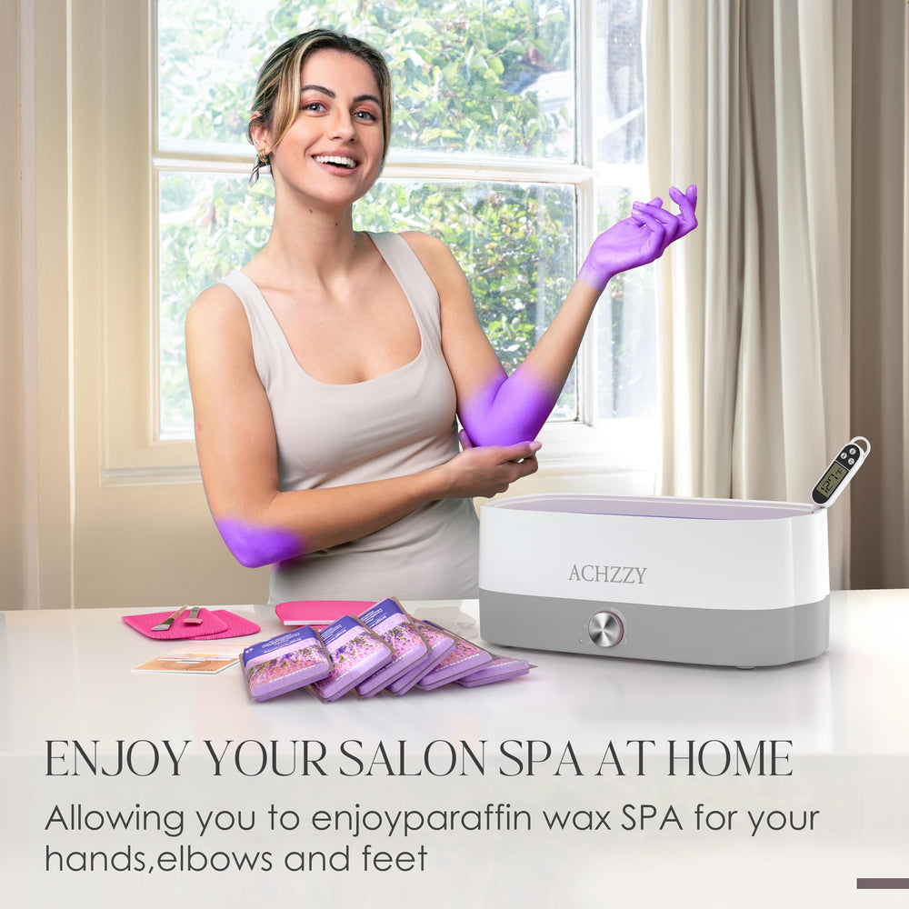 Achzzy paraffin wax bath with 4000 ml capacity for larger coverage.