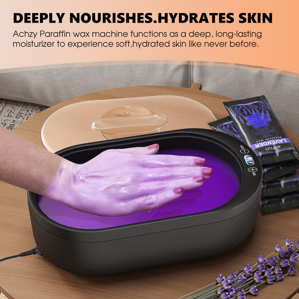 Achzzy paraffin wax machine timer mode lets you pace sessions
