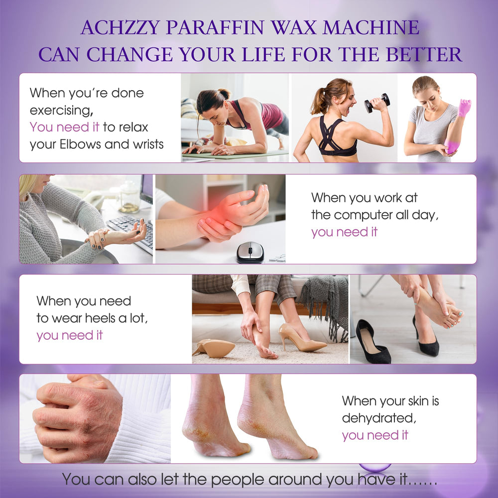 Achzzy soft feet care close-up showing nourishment from wax.